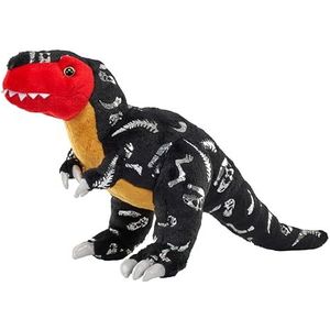 Wild Republic Foilkins Dino T.Rex, knuffeldier, 30,5 cm, pluche speelgoed, vulling is gesponnen gerecyclede waterflessen