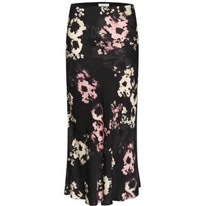 Part Two LaurinaPW Damesrok, slim fit, Zwarte Blurred Flower, 36