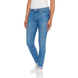 Pepe Jeans Dames Skinny Jeans Hw, Blauw (Denim-RI2), 27W / 32L, Blauw (Denim-ri2), 27W / 32L
