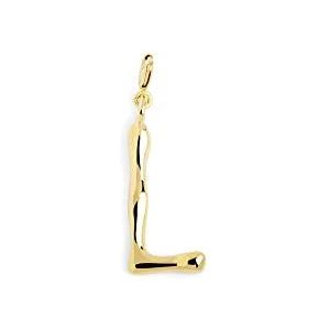 SINGULARU - Charm Letter XL Gold - L - damessieraden, Eén maat, Geelgoud Metaal, is geen edelsteen