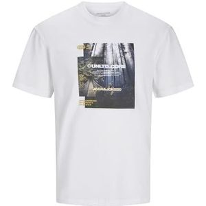 Jack & Jones Jcooutdoor Tee Ss Crew Neck Sn, wit, XS