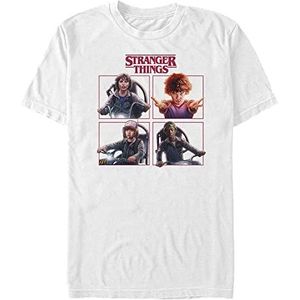 Stranger Things Heren Cast Box Up T-shirt met korte mouwen, wit, XL, wit, XL