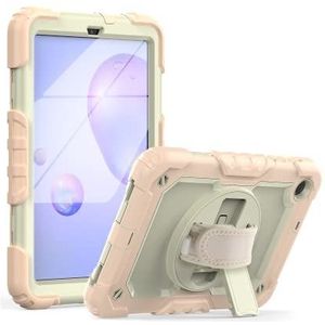 Beschermhoesje voor Samsung Galaxy Tab A 8.4 T307 (2020), volledige bescherming, krasbestendig en schokbestendig, beschermhoes voor iPad voor kinderen met koord (roségoud)
