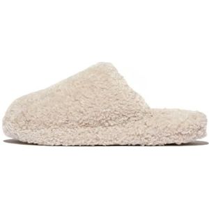 Fitflop Dames Iq-Luxe gewatteerde teddy-slippers slippers voor dames, Melk ijs, 42 EU