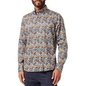 bugatti Vrijetijdshemd voor heren, 1:1 mouw, Marine-390, M