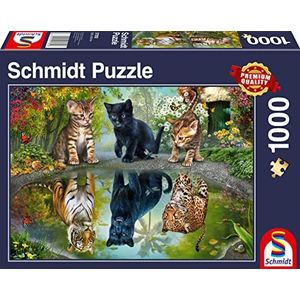 Schmidt Spiele 57392 Dream Big Puzzel, katten, 1000 stukjes