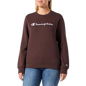 Champion Legacy American Classics W-Light Powerblend Fleece Crewneck Sweatshirt voor dames, Bruin, M