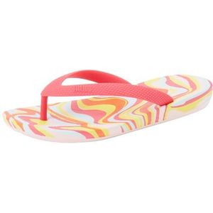 Fitflop iQUSHION Kids Junior Swirly Ergonomic Teenslippers, roze, maat 35 EU, Roze, 35 EU