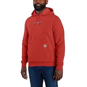 Sweat-shirt graphique léger à logo Carhartt Force Relaxed Fit, homme, rouge, XL