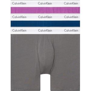 Calvin Klein heren shorts Boxer Slip 3pk, Eiffeltoren, Poisidon, Dahlia, S