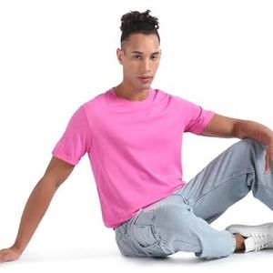 Calvin Klein Jeans S/S gebreide tops voor heren, Roze Amour, XL grote maten