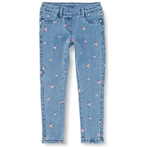 s.Oliver Junior Skinny Jeans met borduurwerk Broderie, Blue, 92 Les Filles, Blauw, 182