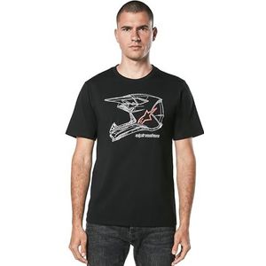 Alpinestars - Mx Helmet Csf Tee - T-shirt - Zwart