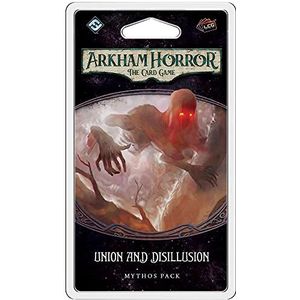 Fantasy Flight Games , Arkham Horror The Card Game: Mythos Pack - 4.4. Union and Disillusion , Card Game , Ages 14+ , 1 to 4 Players , 60 to 120 Minutes Playing Time