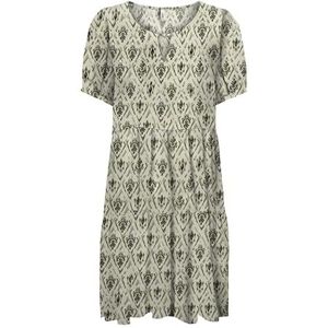 ONLY Dames Onlnova Life Vis Thea Kh Dress AOP, Rifle Green., XS