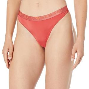 Emporio Armani Iconic Thong Panties voor dames, bruin (cinnamon), XL