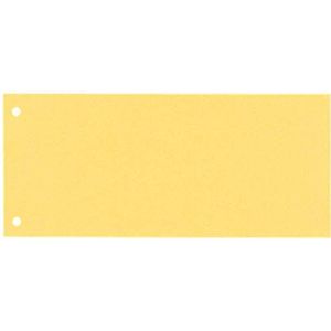 Esselte Scheidingsstroken van karton, 1/3 A4, 100 stuks, overbreed, geel, 100% gerecycled papier, 20994