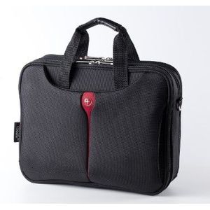 Kross Precision 15"" business laptoptas ""Top Load Classic"" - draagtas voor laptops/notebooks/netbooks - zwart, rood