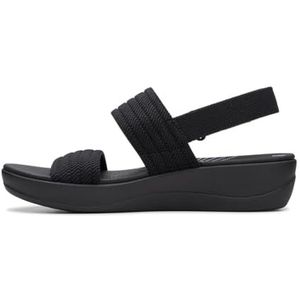 Clarks Dames Arla Stroll sandaal, zwart, 7 UK, Zwart, 41 EU