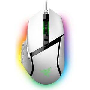 Razer Basilisk V3 - Aanpasbare bedrade gamingmuis - ergonomisch ontwerp - 26K DPI-sensor - Chroma RGB - 11 programmeerbare knoppen - kantelbaar HyperScroll-wiel - PC/Mac | Wit