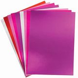 Baker Ross Metallic Rood, Roze en Paars Cardstock - 20 vellen, Valentijnsdag Craft Card voor kinderen en volwassenen (FC302)