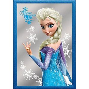 empireposter Frozen - Snow Queen Elsa - bedrukte spiegel met kunststof frame, cult-spiegel - grootte 20x30 cm