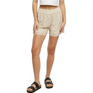 Urban Classics Ladies Laces Shorts, korte damesbroek, verkrijgbaar in vele verschillende kleuren, maten XS tot 5XL, Softseagrass, XS