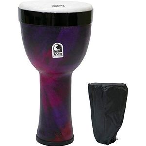 TOCA Nesting Drums Freestyle II (Weerbestendige PVC trommels, voor binnen & buiten, ruimtebesparend, lichtgewicht, voor muzikale opvoeding & therapie, diameter: 8""), Woodstock Purple