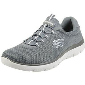 Skechers 52811w Summits Sneakers voor heren, houtskool, 8 UK Wide