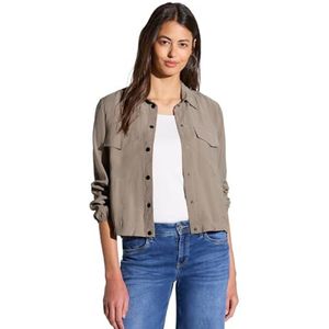 Street One Dameshemdblouse met borstzakken, Stone Brown, 38