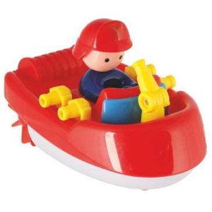 Badspeelgoed merk Bieco model badspeelgoed om op te winden, brandweer