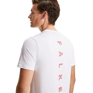 FALKE CORE FALKE T-shirt met korte mouwen voor heren, Lyocell, katoen, grijs, zwart, wit, ademend, functioneel shirt voor sport, sneldrogend, milieuvriendelijk, 1 stuk