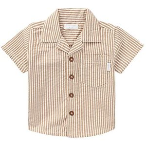 Noppies Blouse voor jongens en jongens, gestreept, haarlem-blouse, Caramel Brown, 50 cm