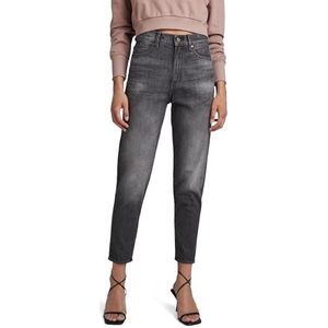 G-Star Raw Janeh Ultra High Mom enkeljeans dames Jeans, Zwart (Faded Basalt C530-b155), 27W / 34L