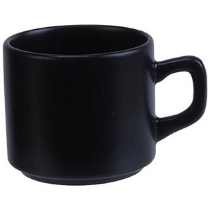 Cosy & Trendy Set van 12 koffiekopjes van aardewerk, groen, 18 cl-stapelbaar