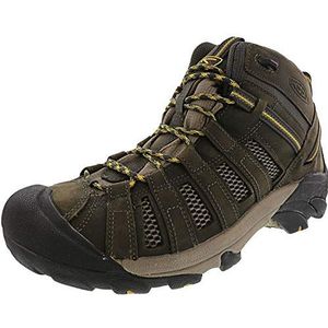 KEEN Explore Mid, waterdicht, hoge wandelschoenen voor dames, Raven Tawny Olive, 42.5 EU