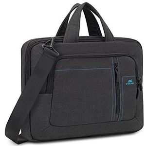 RIVACASE Notebook tas waterafstotend met anti-shock bekleding voor laptops 13.3""& tablets tot 10.1"", incl. draagriem 13.3 inch zwart