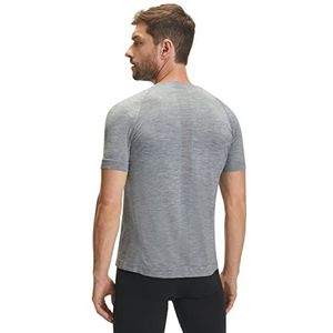 FALKE Core Speed T-shirt voor heren, korte mouwen, functioneel materiaal, grijs, zwart, wit, ademend, functioneel shirt voor sport, sneldrogend, verkoelend, 1 stuk