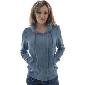 edc by ESPRIT Sporty Hoody Damestrui met capuchon, blauw (Fountain Blue Melange)., L