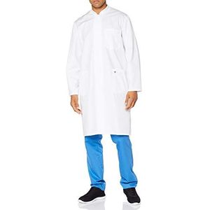 BP 1626-485 herenmantel van duurzaam gemengd weefsel, wit, maat 5n