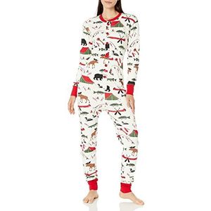 Hatley Pyjamaset, uniseks, uniseks jumpsuit voor volwassenen, Gone Camping, XL