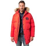 JP1880 Winterparka  rood / zwart