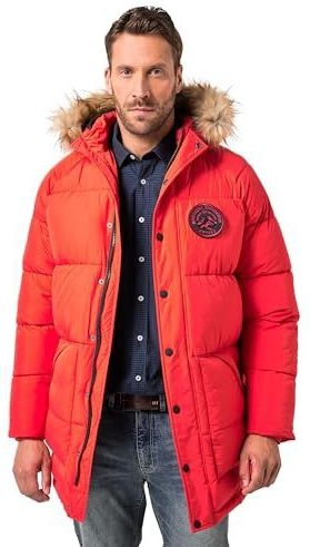 JP1880 Winterparka  rood / zwart