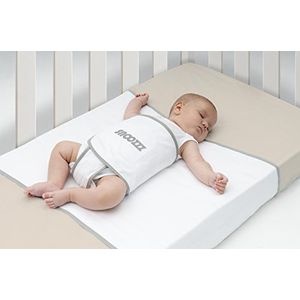 Snoozzz Slaapwikkel Travel - Je baby slaapt veilig op de rug en zij, helpt bij reflux en inbakeren - 100% katoen - 0+ maanden