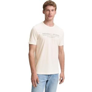 TOM TAILOR DENIM - Shirt - Pastelgroen - Normale Pasvorm - Kwartmouw