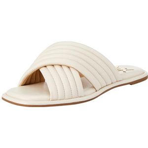 Michael Kors Portia Slide, damespantoffels, Light Cream, 36 EU