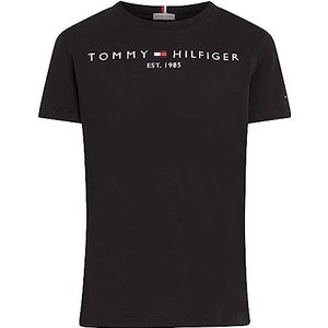 Tommy Hilfiger - Essential Tee S/S Ks0ks00210, T-shirts met korte mouwen, Unisex - Kinderen en teners, Zwart (zwart), 5 jaar