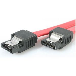 StarTech.com SATA-kabel met 24"" - SATA-kabel - SATA-kabel - Seriële ATA 150/300/600 - SATA (R) naar SATA (R) - 2 m - vergrendeld - rood - LSATA24