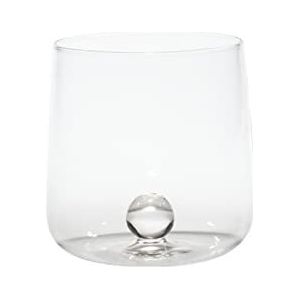 Zafferano drinkbeker van borosilicaatglas, handgemaakt, Bilia, bol transparant, inhoud 44 cl, diameter 88 mm, 6 stuks
