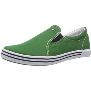 Tommy Hilfiger Slater 2D Sneakers voor jongens, Groene Juniper 081, 27 EU